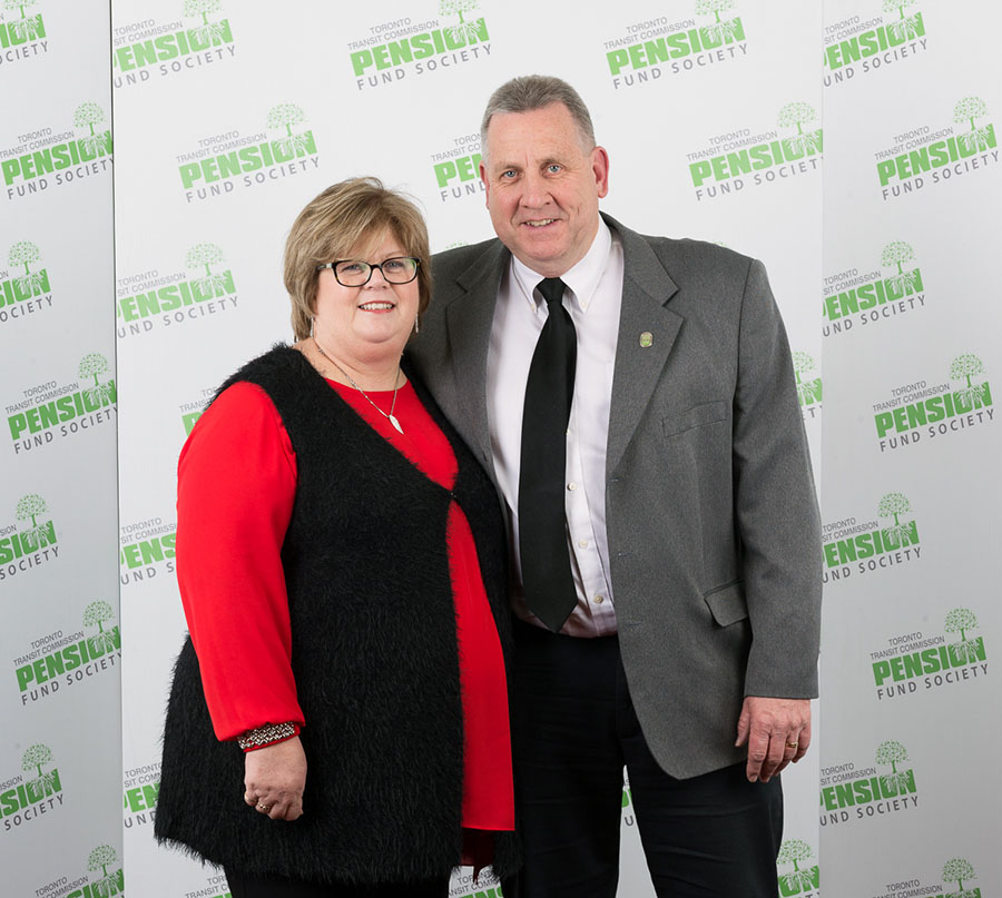 KENNETH FENNER, 30 years, 10 months From Bus Transportation, Kenneth Fenner with his wife, Karen.