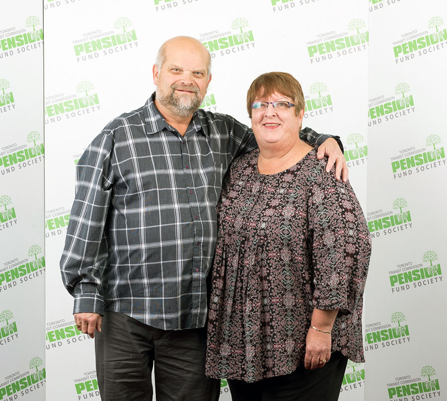 KEVIN GOULD, 29 years, 9 months From Subway Infrastructure, Kevin Gould with his wife, Anne-Marie.