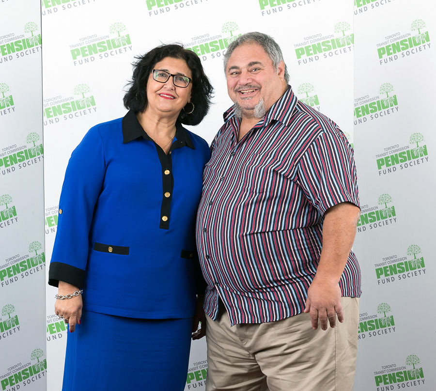 FRANK MACCARONE, 32 years, 4 months From Plant Maintenance, Frank MacCarone with his wife, Angie.