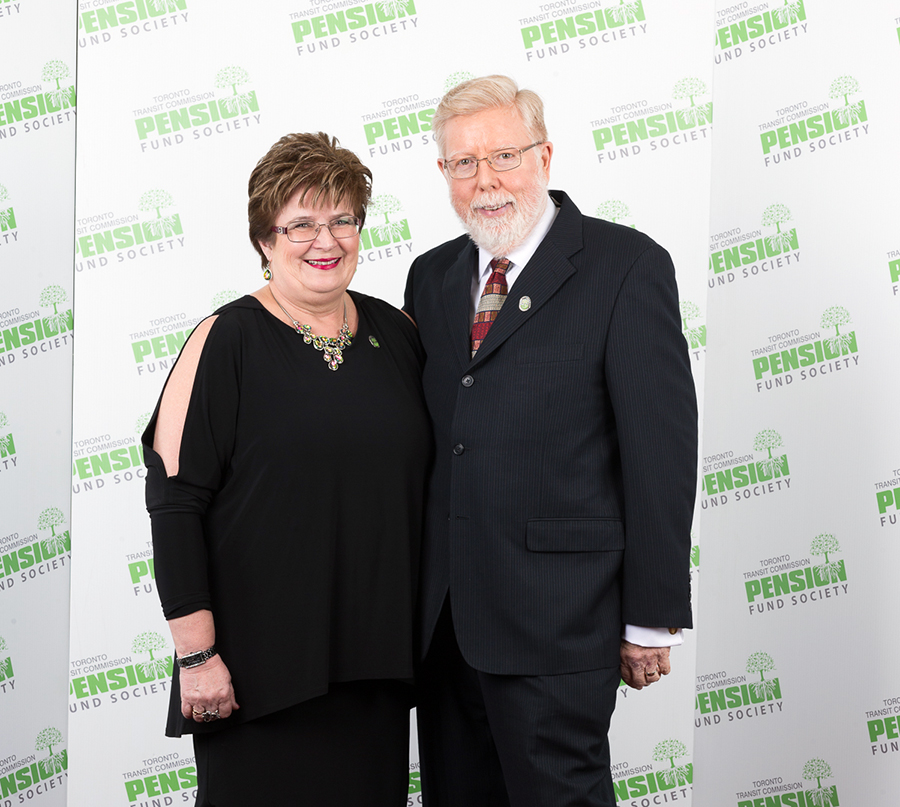 FIONA RIVARD CHAPMAN, 31 years, 5 months From Bus Transportation, Fiona Rivard Chapman with her husband, Jim.