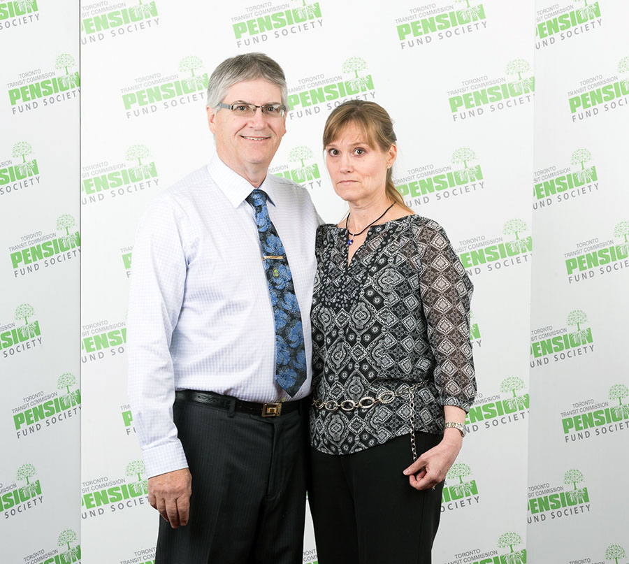 JAMES RYAN, 34 years, 4 months From Plant Maintenance, James Ryan with his wife, Sheila.