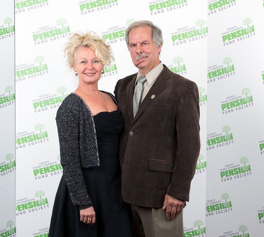 PETER STURM, 32 years, 8 months From Bus Transportation, Peter Sturm with his wife, Nancy.