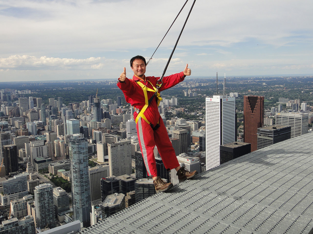 CN Tower Edgewalk! There is nothing like living on the edge, 365 metres above the city! Photo courtesy Jae June Han, Substations
