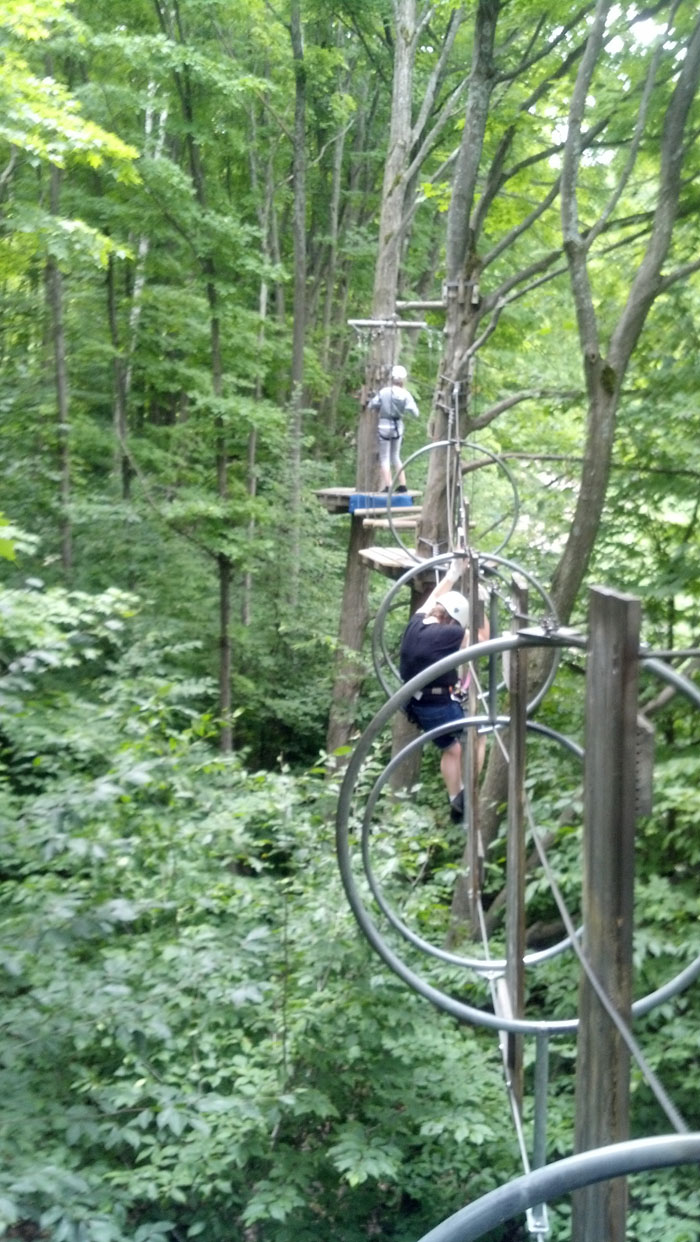 Went ape for tree-top trekking in Horse Shoe Valley and plan to go again! Photo courtesy: James Sullivan, Gunn Building