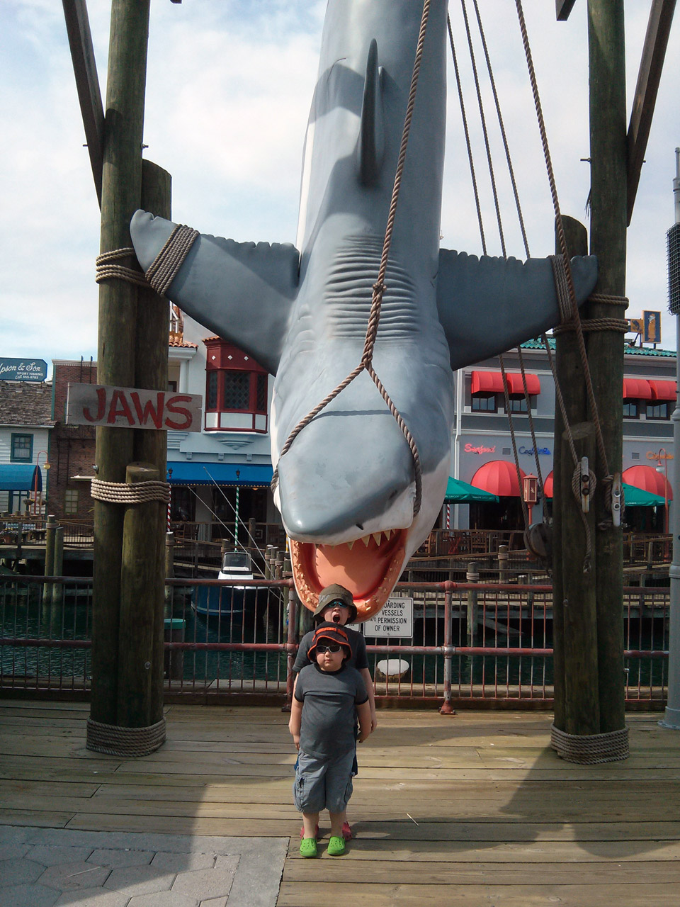 Ezequiel and Xavier at Universal Studios, Florida. Photo courtesy Lazaro Igreja, Streetcar Engineering