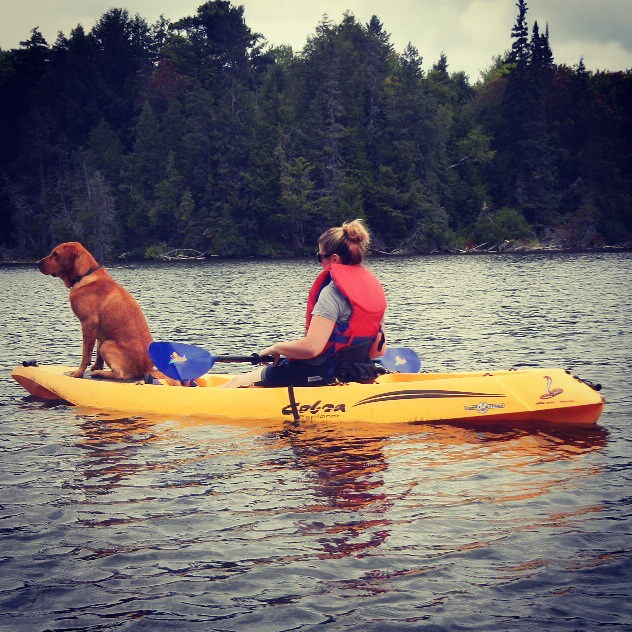 My summer holiday at the cottage with my 13 month-old puppy, Brady. Photo courtesy Lindsey Young