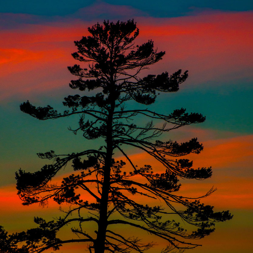 Candy stripped sunset after an evening of fishing. Photo courtesy Andy Mehl
