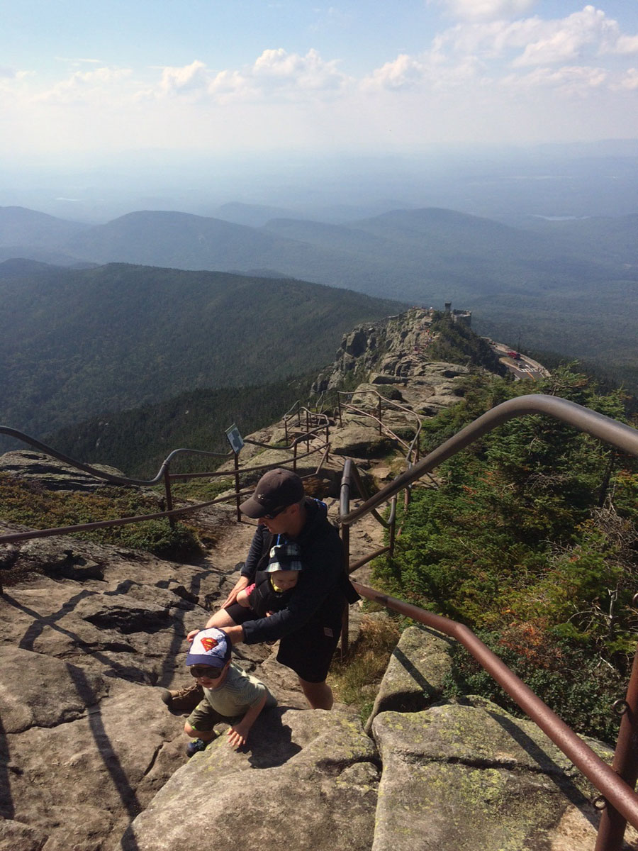 Climbing Whiteface Mountain. Photo courtesy Andrew Davidson
