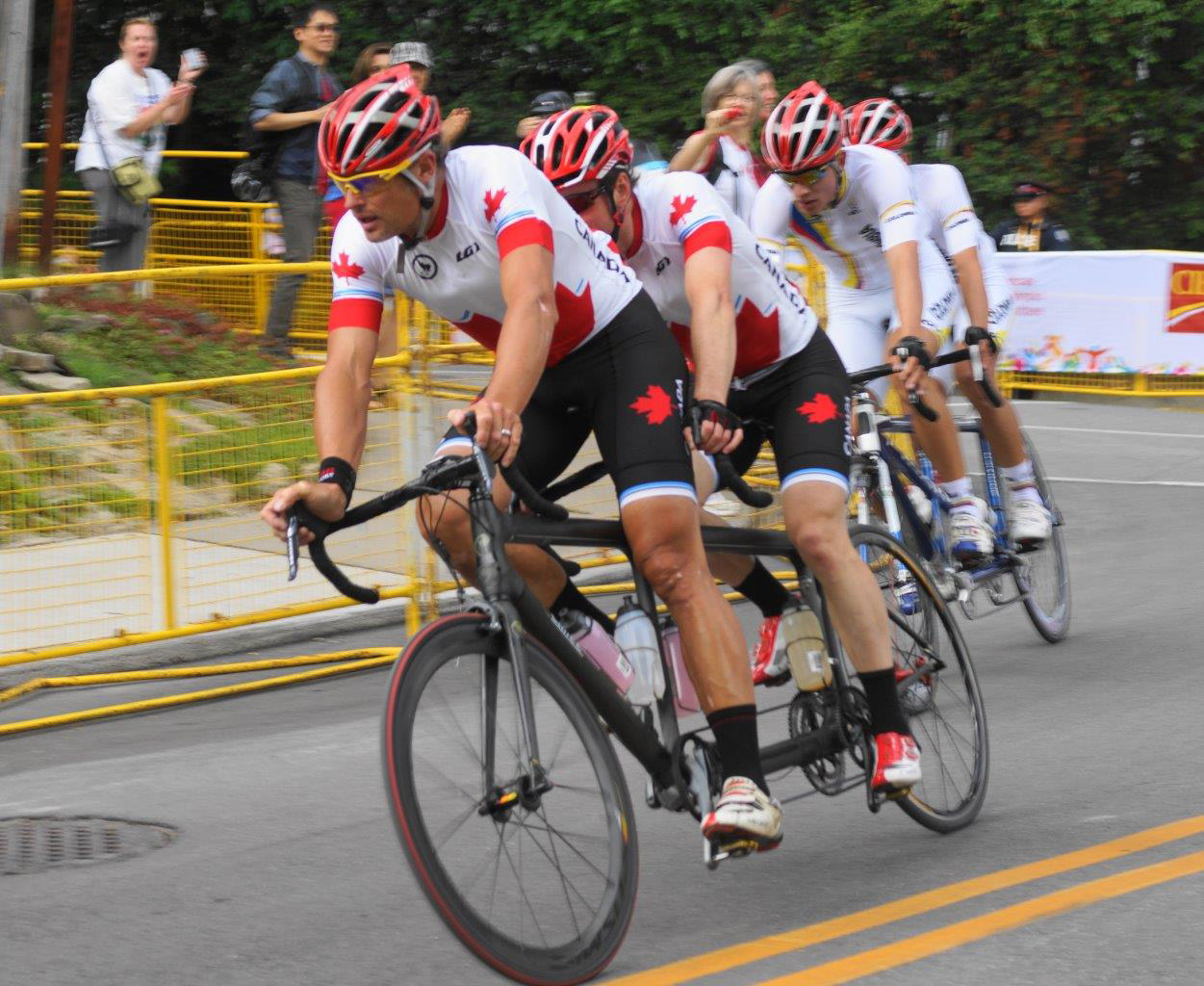 PanAm Games bike race through my nieghbourhood. Photo courtesy Will Halina