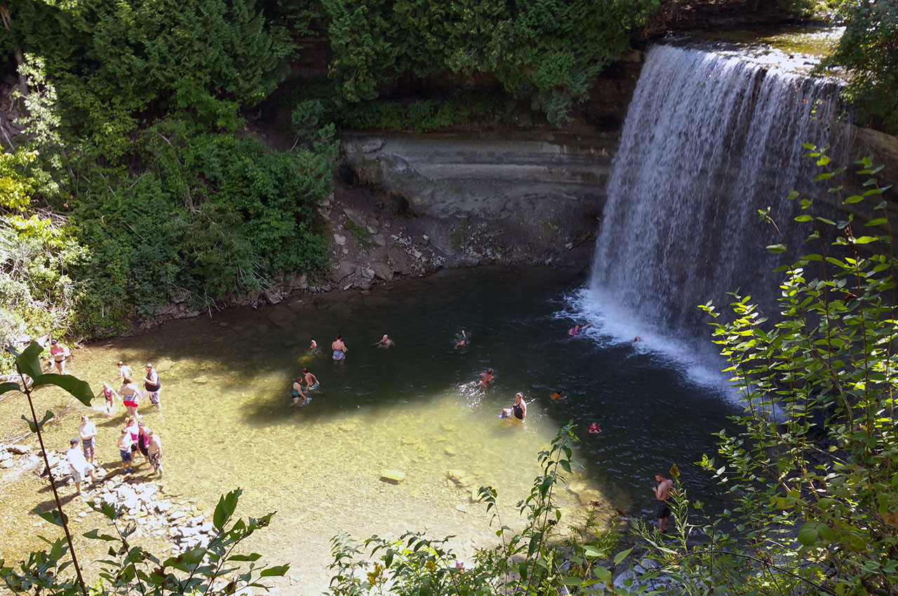 Summer snap of Bridal Veil Falls. Photo courtesy Bernie O Reilly