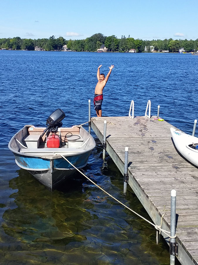 Enjoying a cottage tradition of sun, water and nature during the summer months. Photo courtesy Giancarlo Fiorino