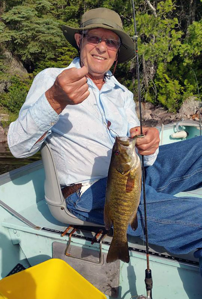 My summer getaway to a fly in fishing camp north of Sudbury with my son David. Wilderness paradise and all the fish you can eat! Photo courtesy Mell DeVries