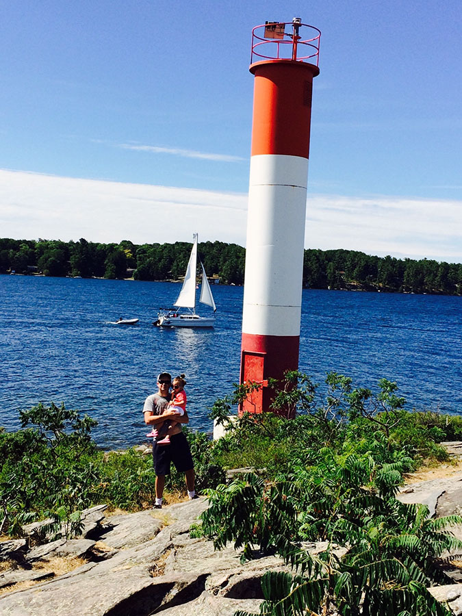 Camping at Killbear Provincial Part with my two and a half year old. Great weather and beautiful scenery. The lighthouse is part of a walking trail. Photo courtesy Carl Vella