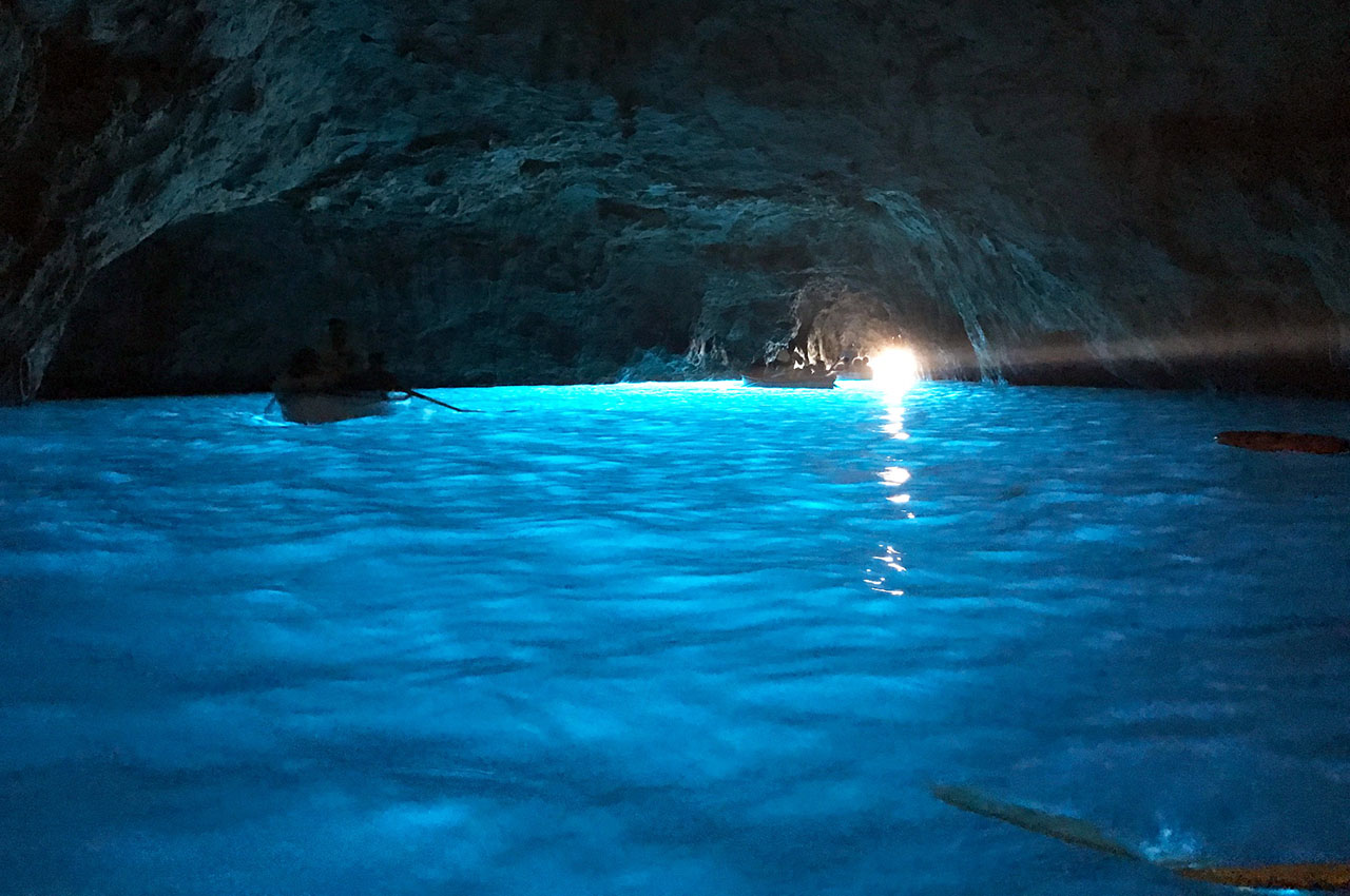 The Blue Grotto in Capri, Italy Photo courtesy Bruna Augurusa