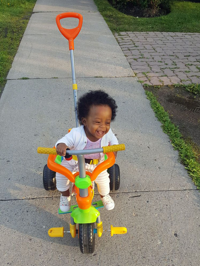 My First Summer. My First Bike Ride. My nine month-old daughter, Cecelia. Photo courtesy Colin Wilkes