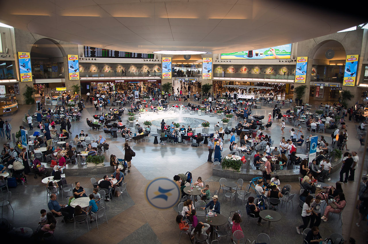 Transit area at the Ben Gurion Airport in Tel Aviv. Photo courtesy Anil Fernandes