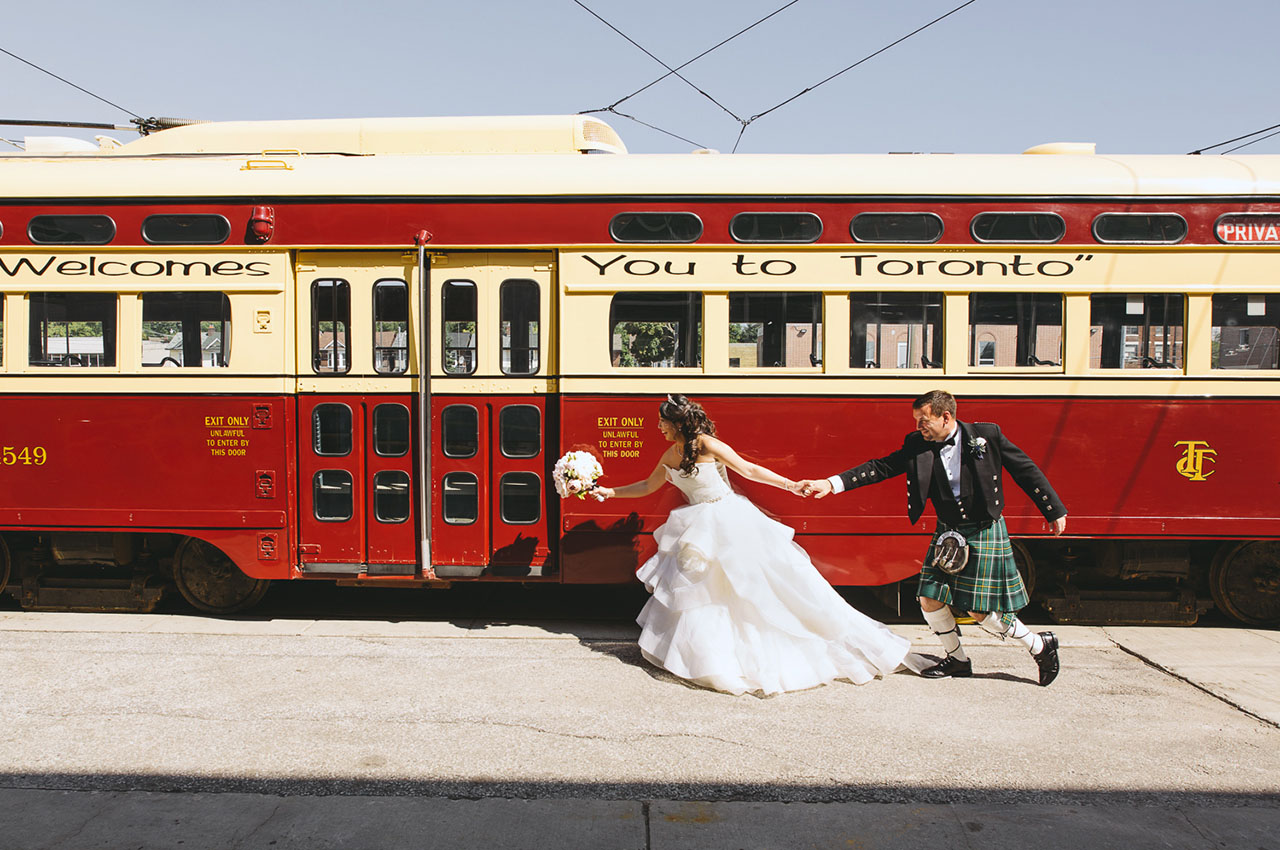 James and I got married this summer on a cruise ship. When we came back we did some wedding photos locally. The TTC made our day! Photo courtesy Bernice Kwok