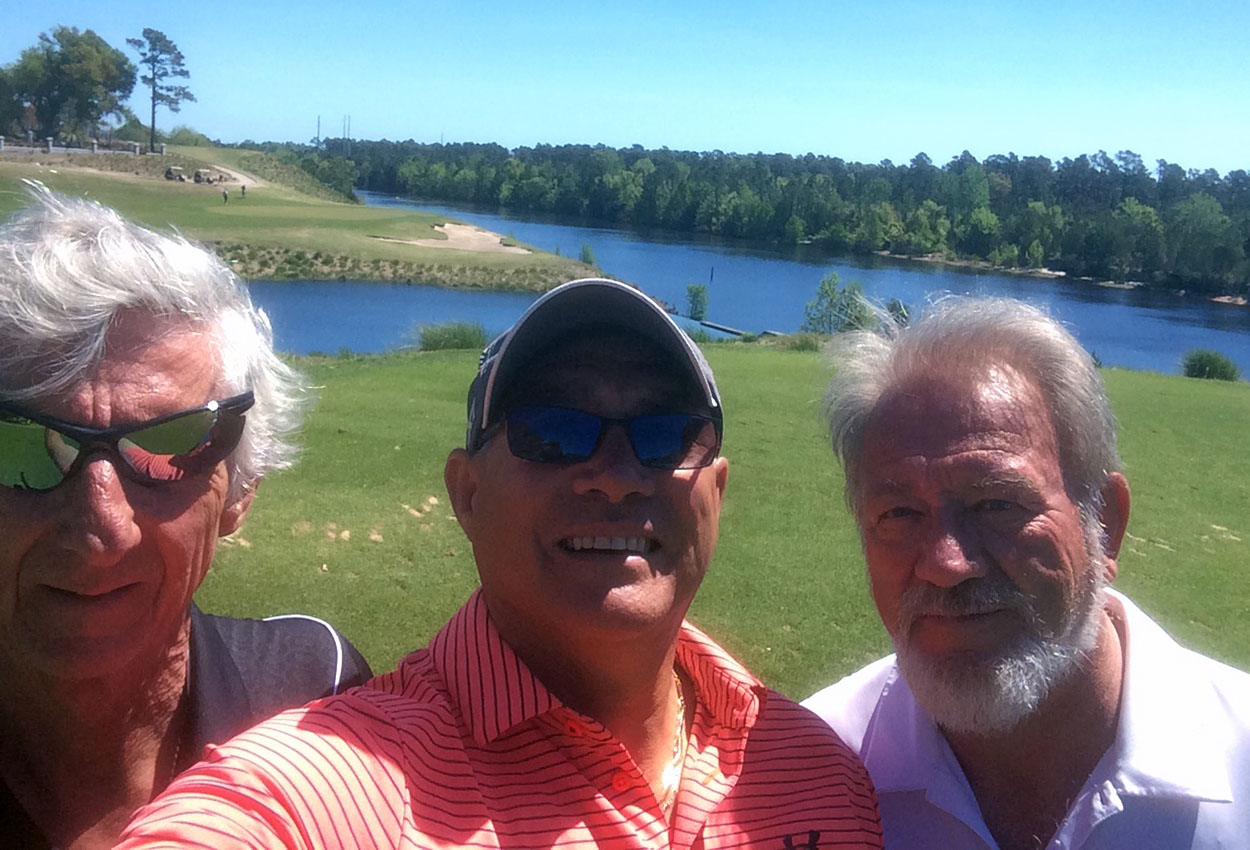 Playing golf while on vacation in Myrtle Beach, but watch out for the spectators. Photo courtesy Colin Best