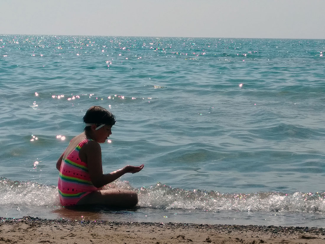 My daughter, Poppy ,nine, at Sauble Beach. Photo courtesy Alan Lyons