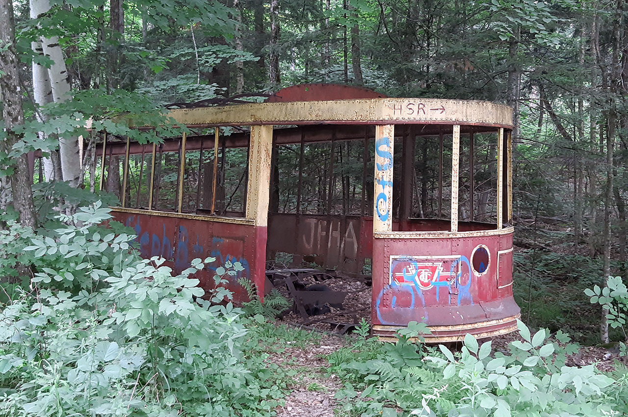 A streetcar named disaster. Who knew our lines went all the way to Haliburton. Photo courtesy Bruce McConnell