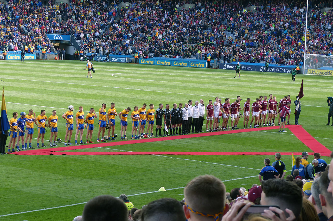 All Ireland Hurling Semi-Final Pregame, Clare vs Galway, Croke Park, Dublin, Ireland. Photo courtesy Dave Mol
