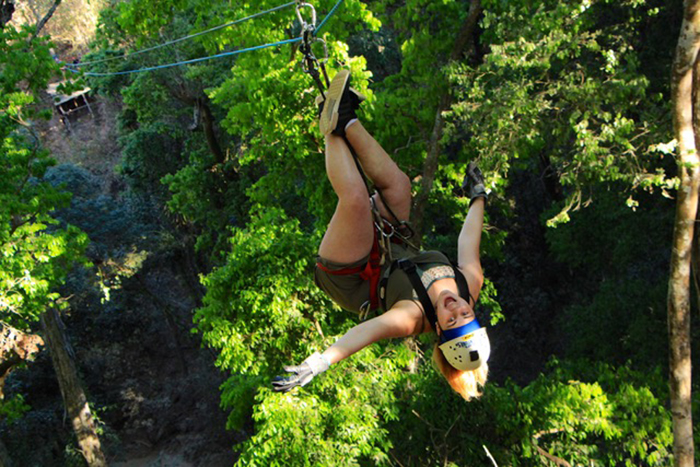 This one is of my daughters doing the zipline upside down. Photo courtesy Noor Al Shaikh