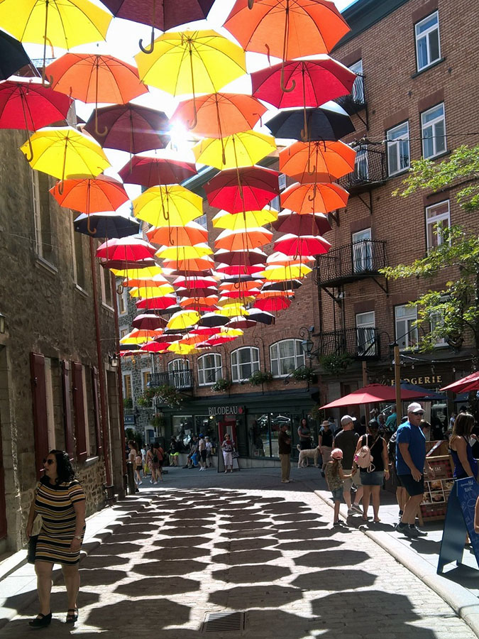 Beautiful scene in lower town in Quebec City. Photo courtesy Joan Rong