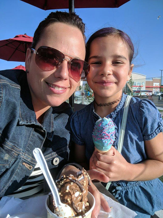 Enjoying summer icecream Rayah and Sheri enjoying summer icecream. Photo courtesy Shawn Silva