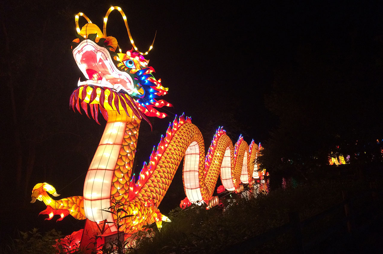 Asian Lantern Festival in Cleveland, Ohio - saw a dragon! Photo courtesy Lauro Tapucar