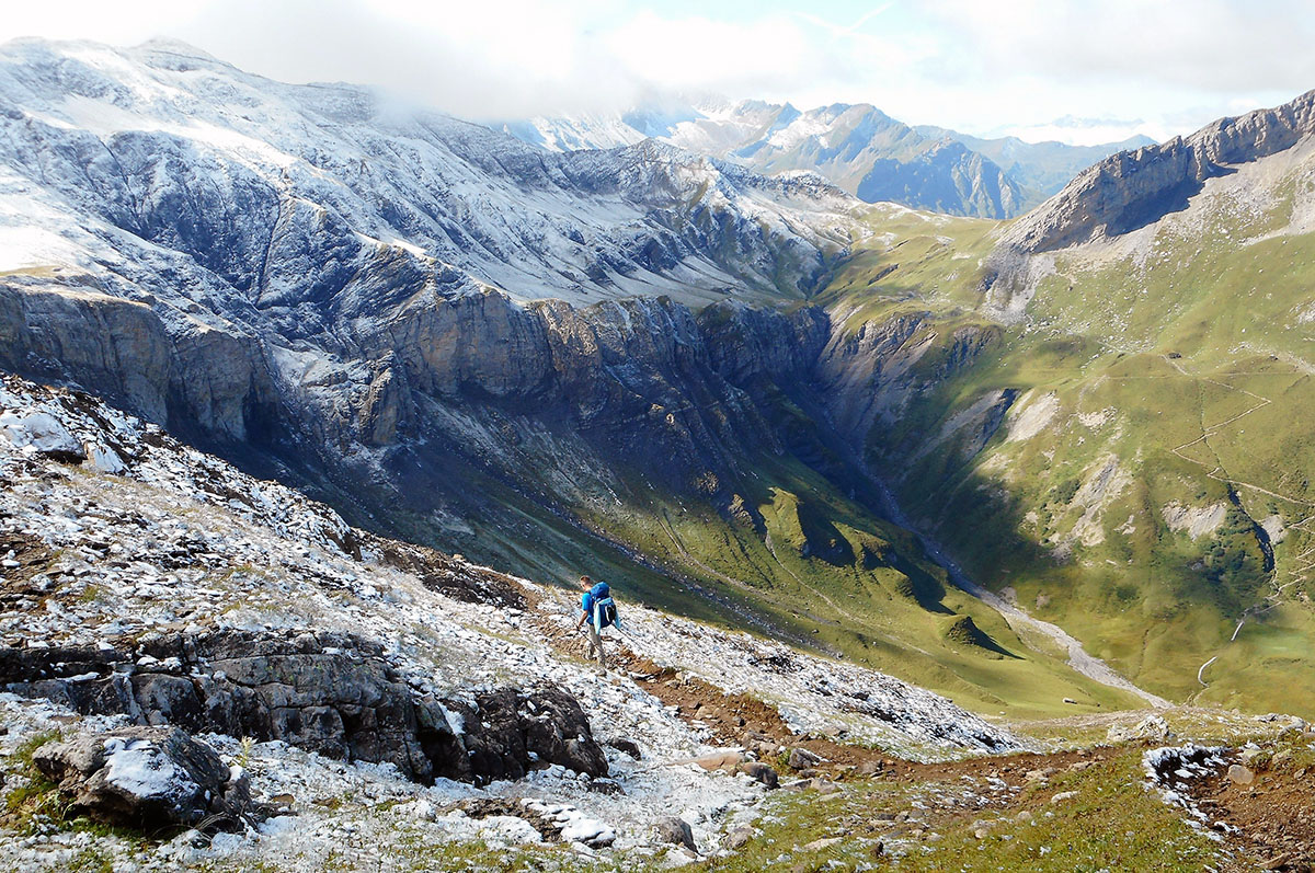 Trekking on Tour du Mont Blanc. Photo courtesy Frances Zeng