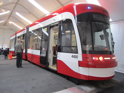 Low-floor Light Rail Vehicle mock-up