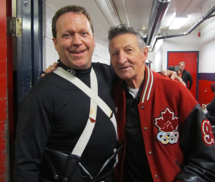 TTC/113's Dan Goulet with Walter Gretzky.