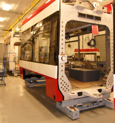 Low floor streetcar assembly.