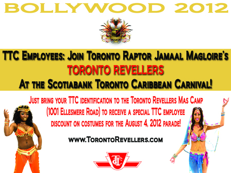 Toronto Revellers invite to TTC employees.
