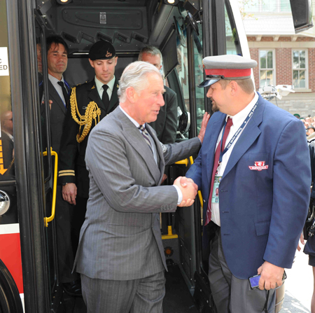Prince Charles with TTC Route Supervisor