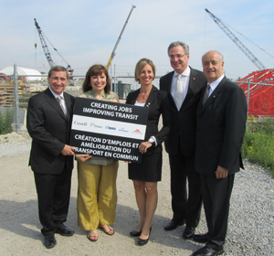 Officials mark completion of first leg of tunnelling.