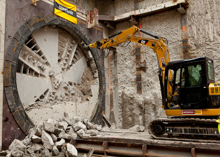 TTC Tunnel Boring Machine breakthrough.