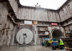 TTC Tunnel Boring Machine breakthrough.