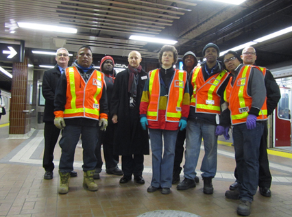 Group photo of new end of line cleaners.