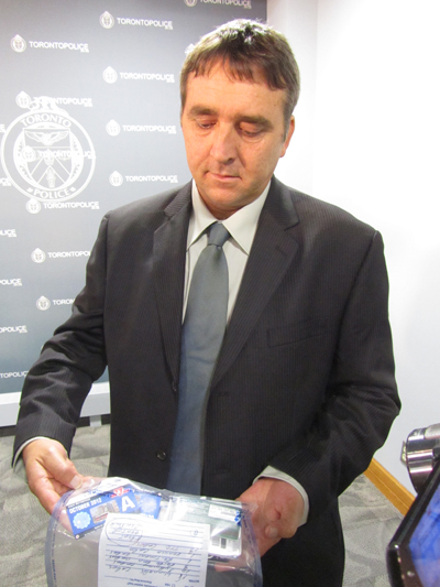 ISU Staff Sergeant Mark Russell at Toronto Police Headquarters.