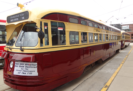 PCC streetcars at the ready.