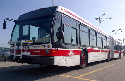Articulated test bus #9000