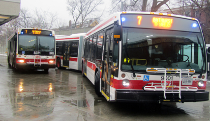First articulated bus in service in 2013.