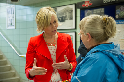Toronto Chief Planner Jennifer Keesmaat at St George Station.