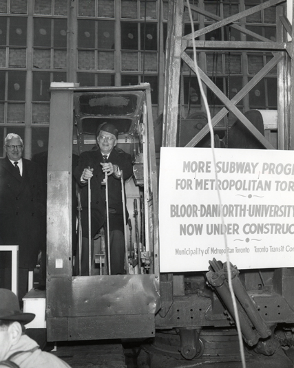 Official start of University Subway construction 1959.