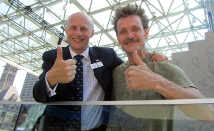 CEO Andy Byford and TTC Idol MArty Strube.