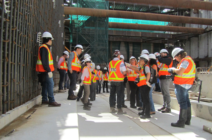 Media tour Vaughan Metropolitan station site.