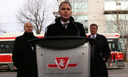 Proof of Payment system announcement on King Street effective Jan. 1 2015.