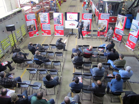 Final TTC Town Hall at Roncesvalles Carhouse.