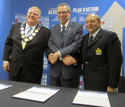 Federal Gas Tax Fund announcement at Hillcrest.